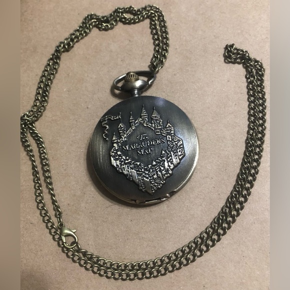 HARRY POTTER MARAUDERS MAP POCKETWATCH NEW - Picture 1 of 4